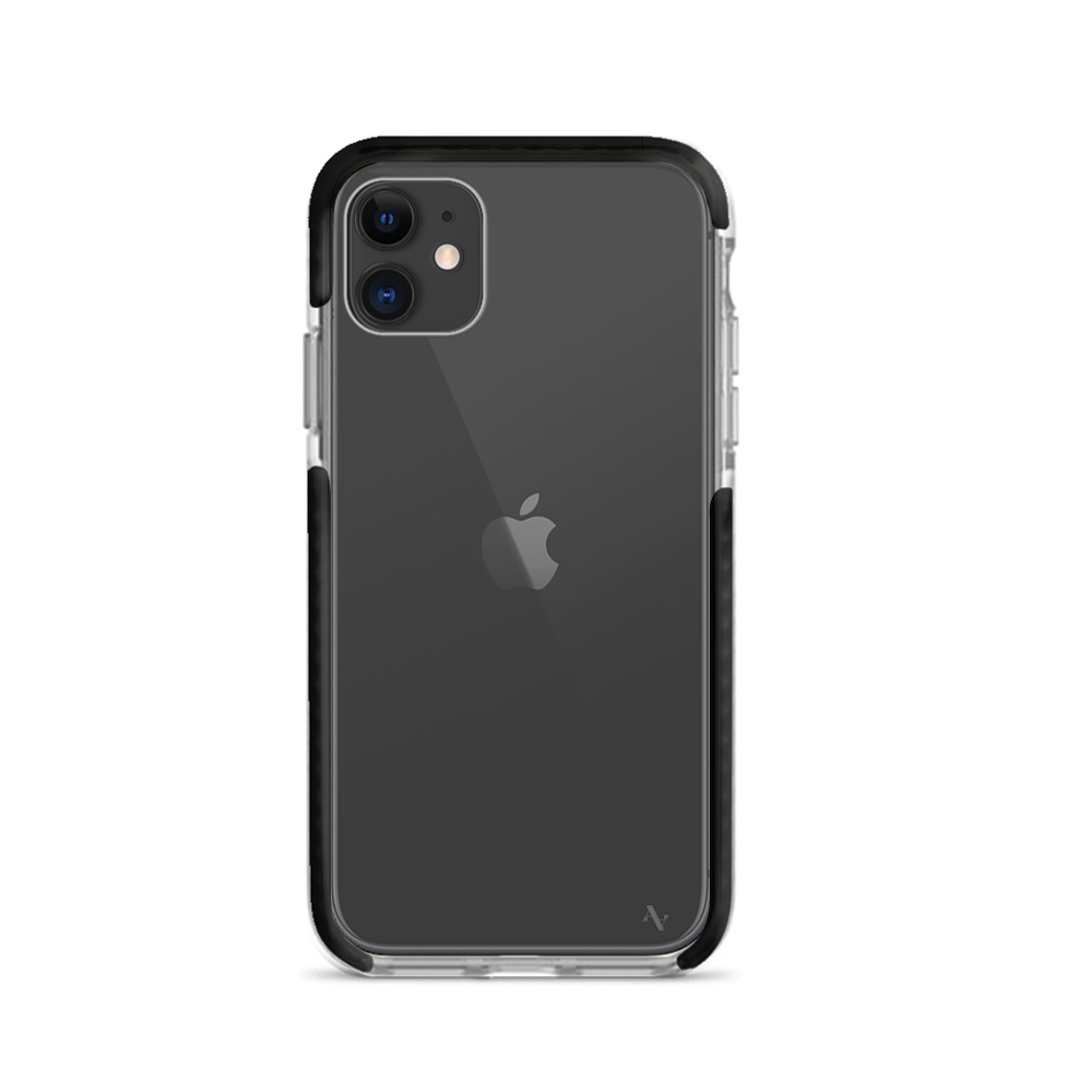 GOLF le MAAD Bump clear case for iPhone 12 Mini, showcasing its slim design and customizable features.